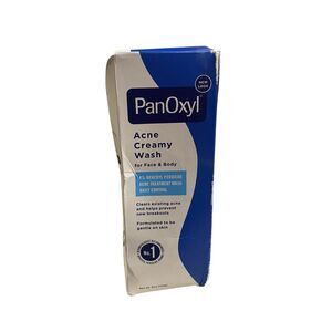 PanOxyl Acne Creamy Wash 4% Benzoyl Peroxide 6 oz Face & Body Daily Control NEW